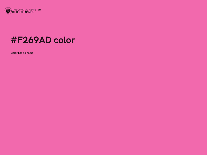 #F269AD color image