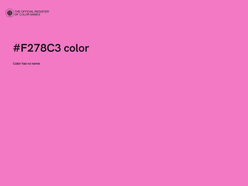 #F278C3 color image