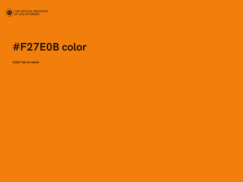 #F27E0B color image