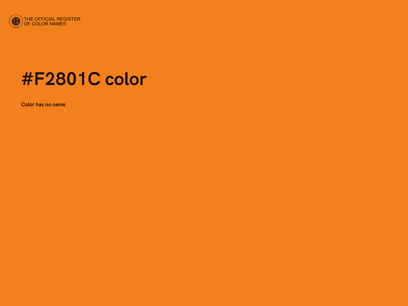 #F2801C color image