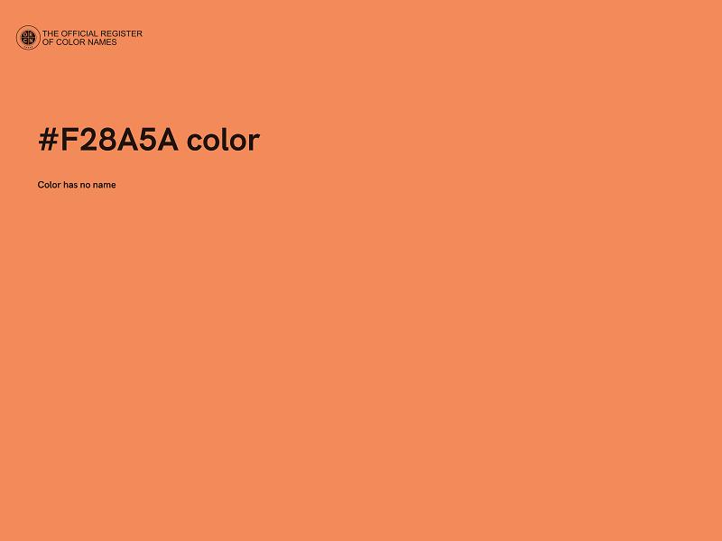 #F28A5A color image