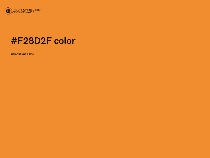 #F28D2F color image