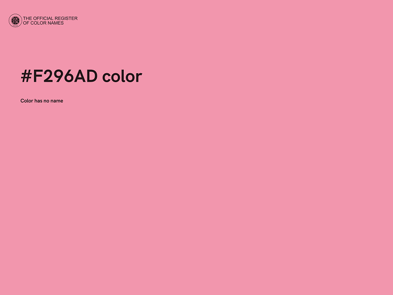 #F296AD color image