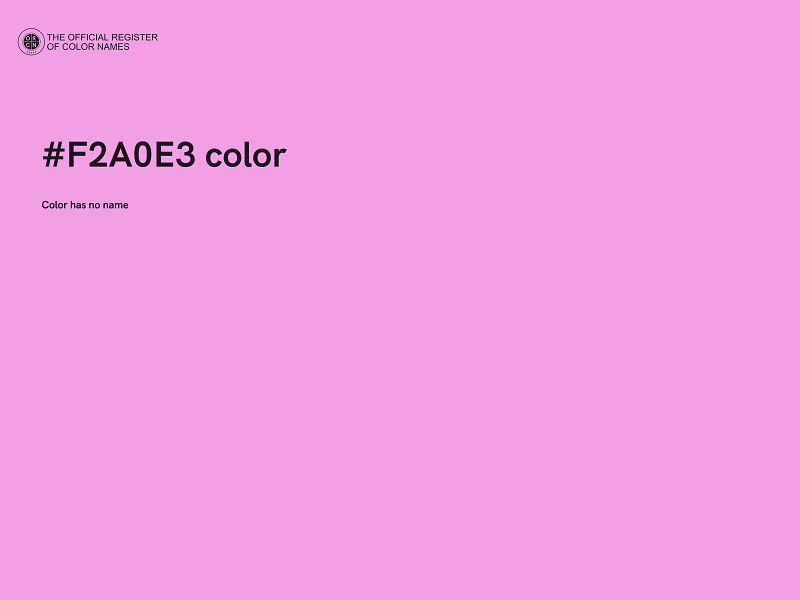 #F2A0E3 color image