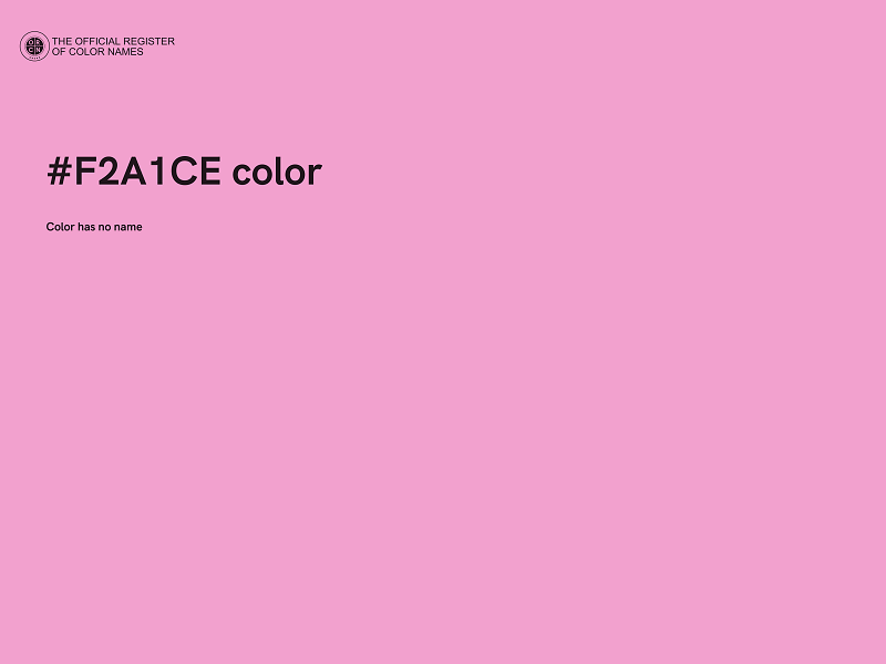 #F2A1CE color image