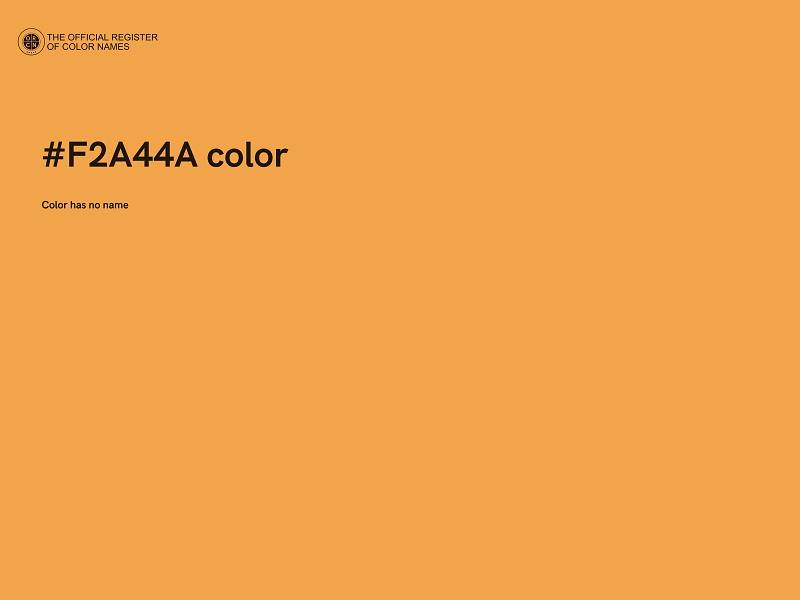 #F2A44A color image