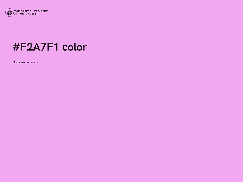 #F2A7F1 color image