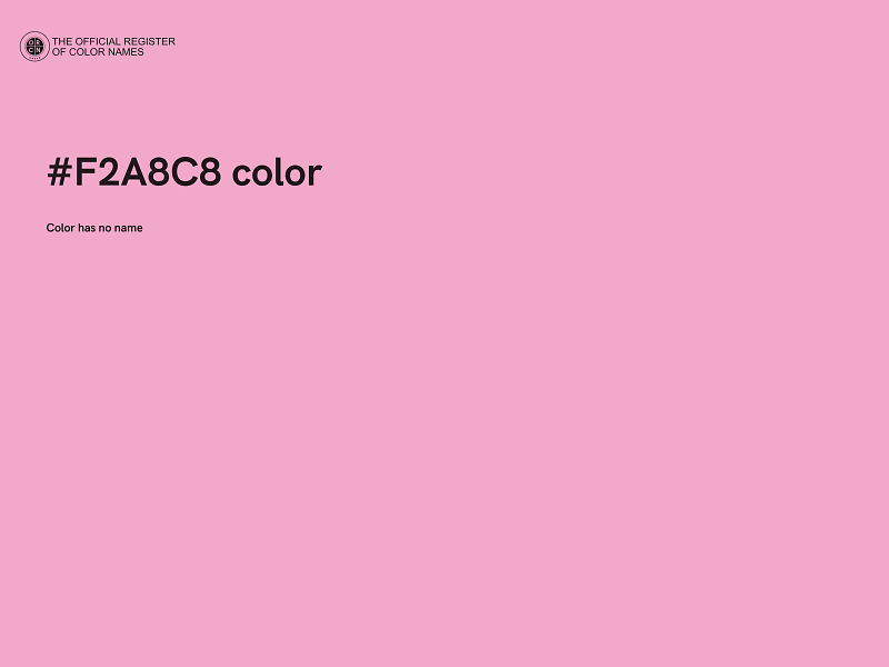 #F2A8C8 color image