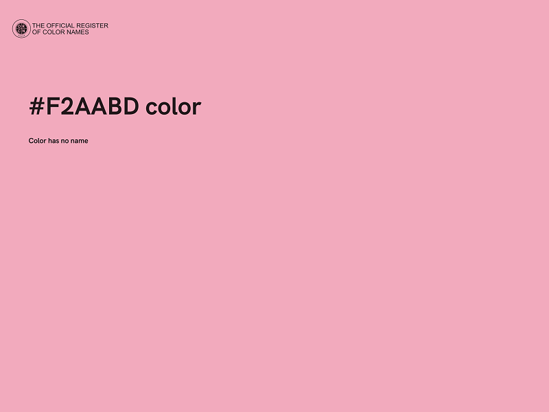 #F2AABD color image