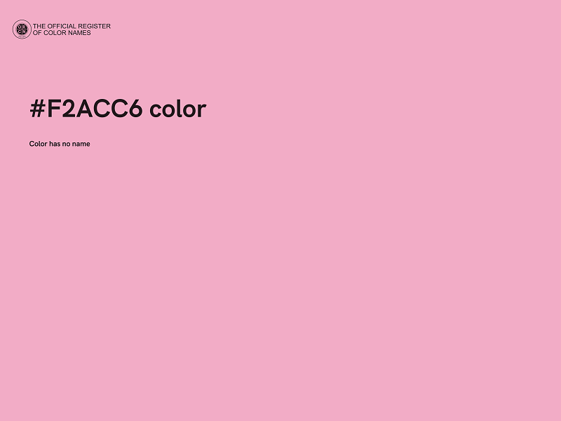 #F2ACC6 color image