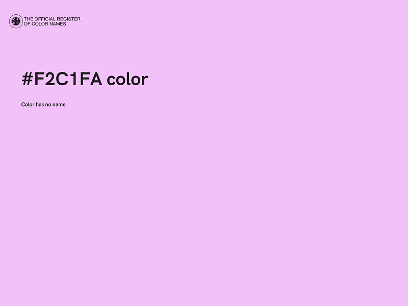 #F2C1FA color image