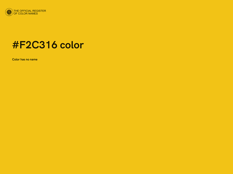 #F2C316 color image