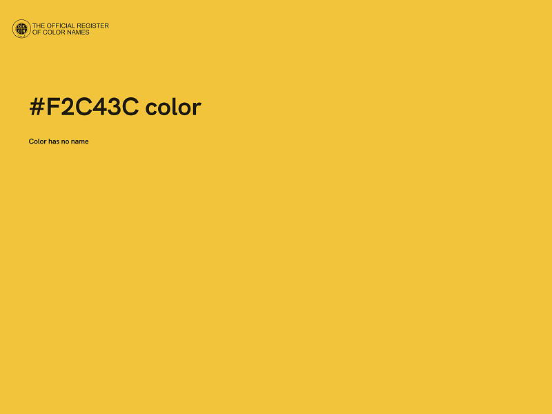 #F2C43C color image