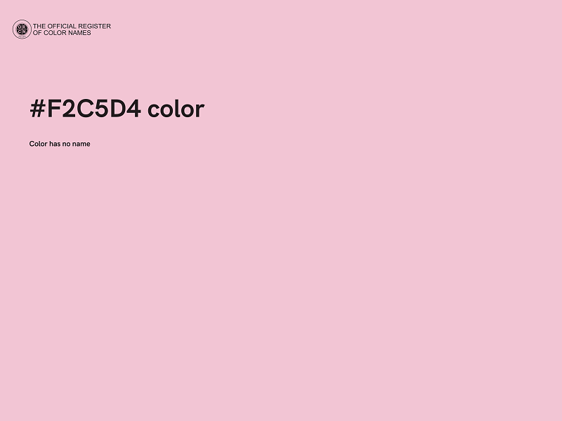 #F2C5D4 color image