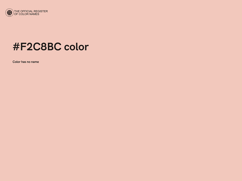 #F2C8BC color image