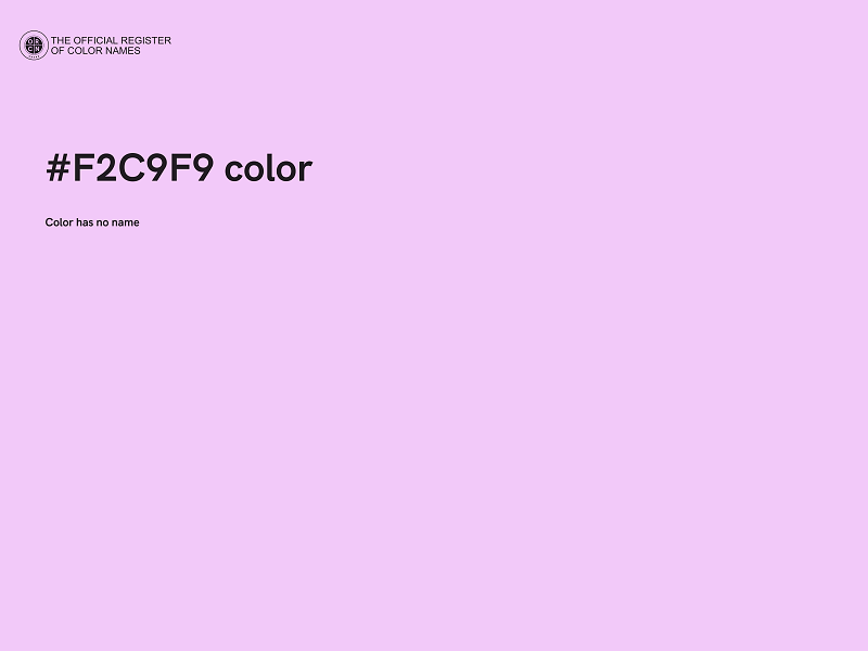 #F2C9F9 color image