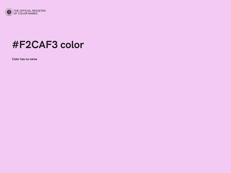 #F2CAF3 color image