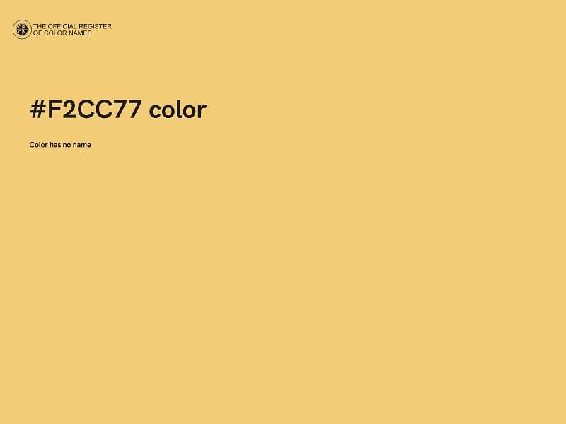 #F2CC77 color image