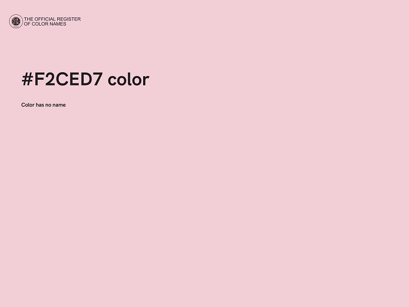 #F2CED7 color image