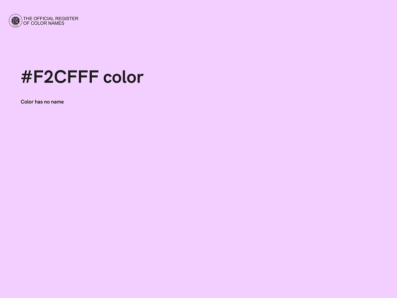 #F2CFFF color image