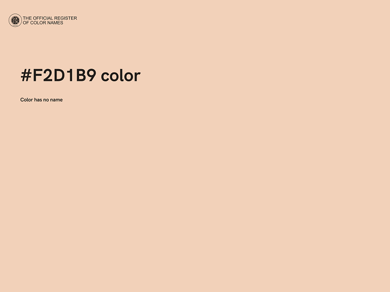 #F2D1B9 color image