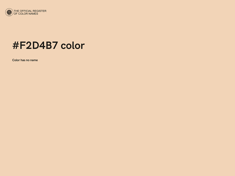 #F2D4B7 color image