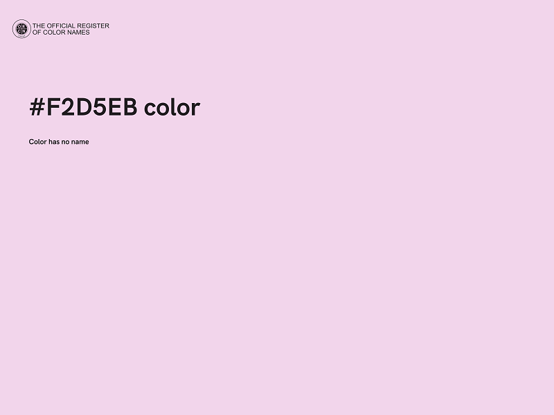 #F2D5EB color image