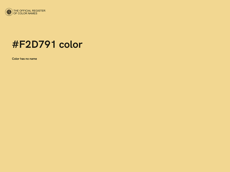 #F2D791 color image