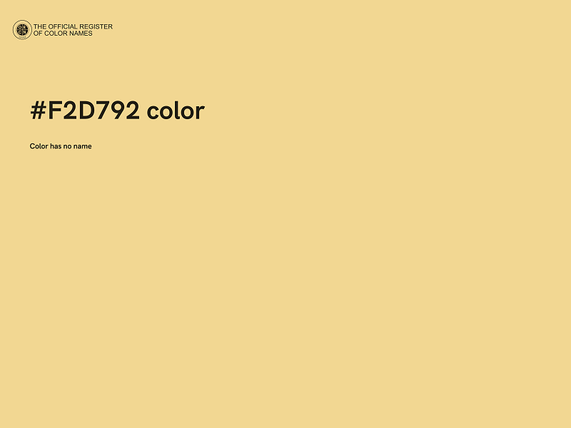 #F2D792 color image