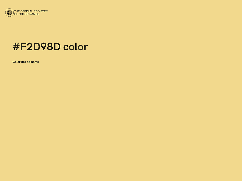 #F2D98D color image