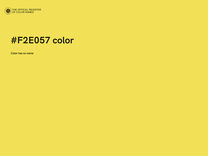 #F2E057 color image