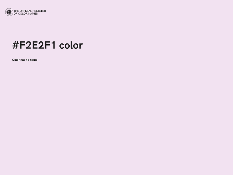 #F2E2F1 color image