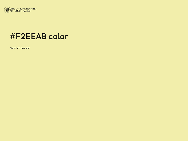 #F2EEAB color image