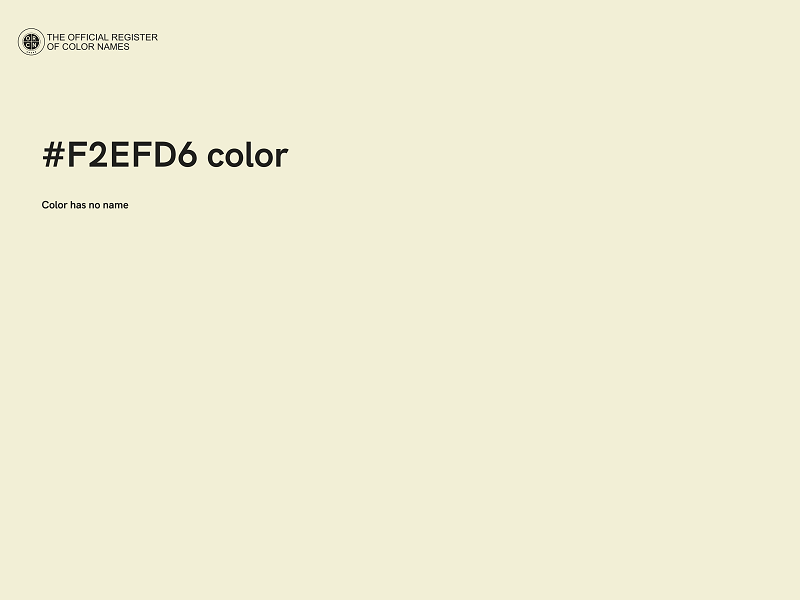 #F2EFD6 color image