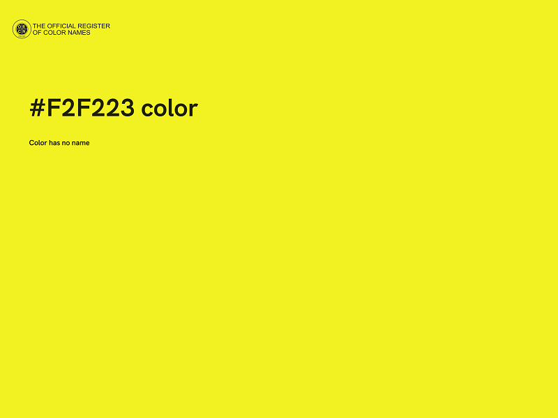 #F2F223 color image