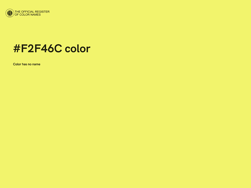 #F2F46C color image