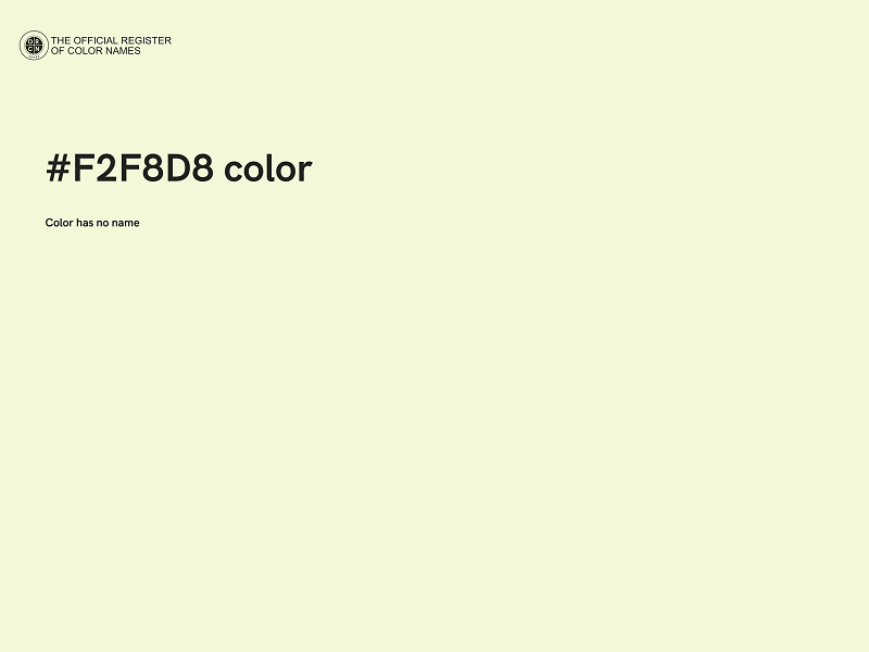 #F2F8D8 color image