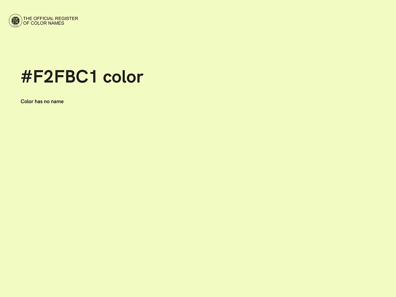 #F2FBC1 color image