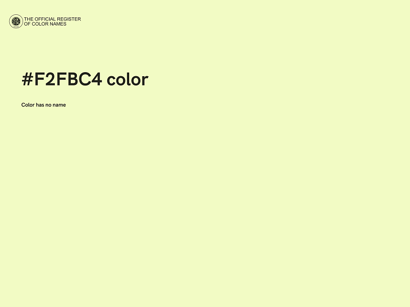 #F2FBC4 color image