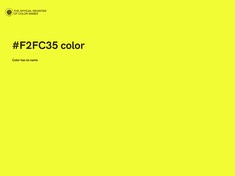 #F2FC35 color image