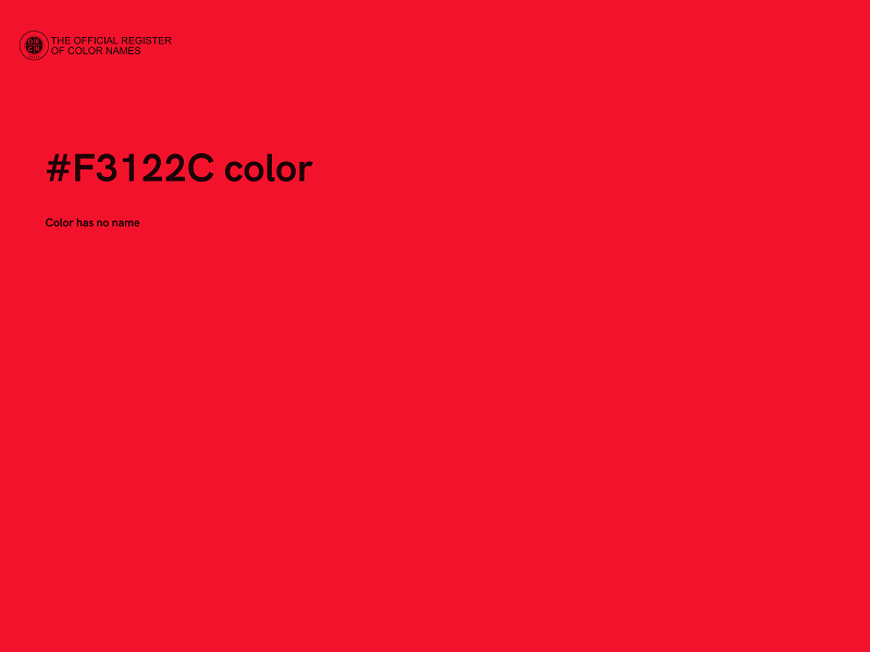 #F3122C color image