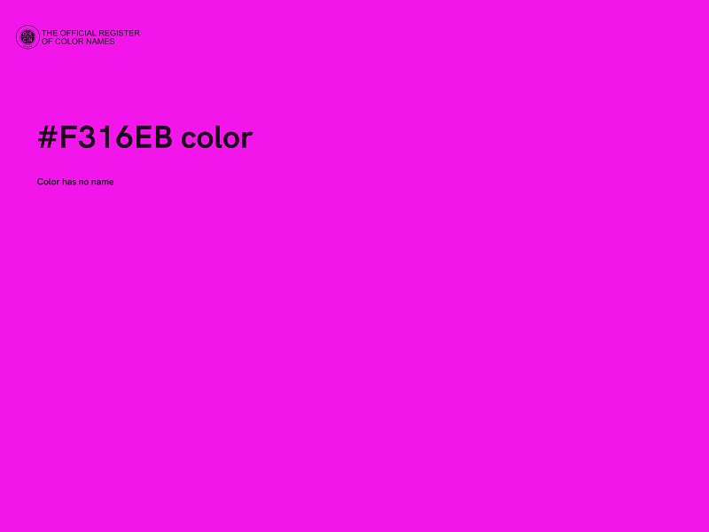 #F316EB color image