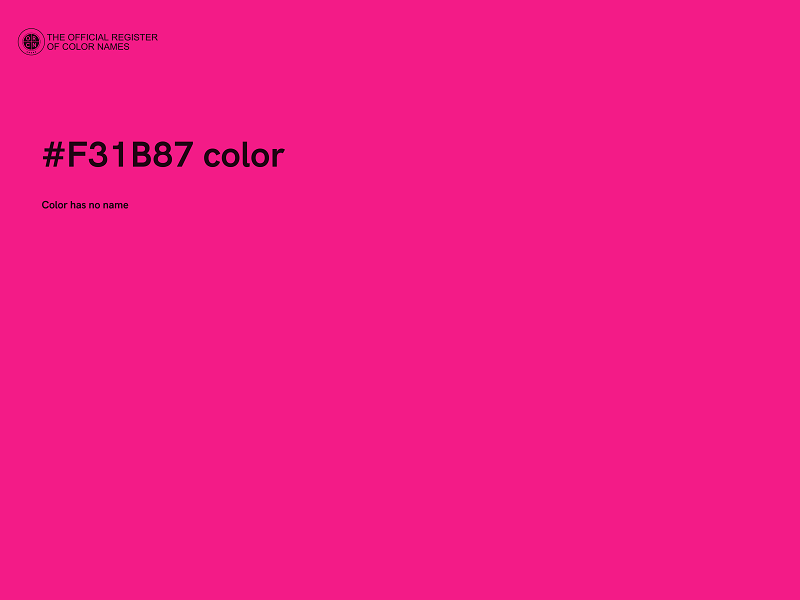 #F31B87 color image