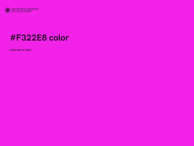 #F322E8 color image