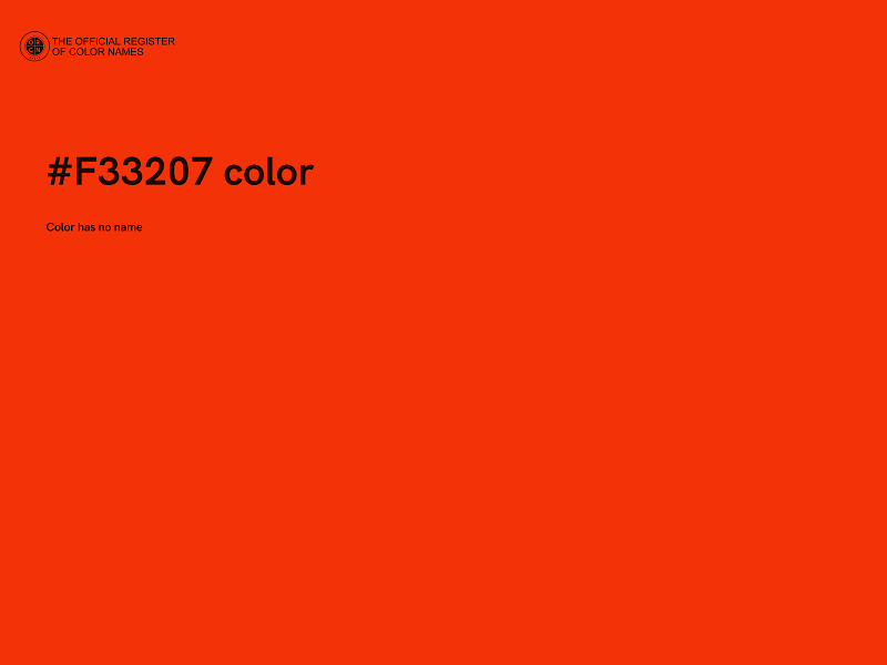 #F33207 color image