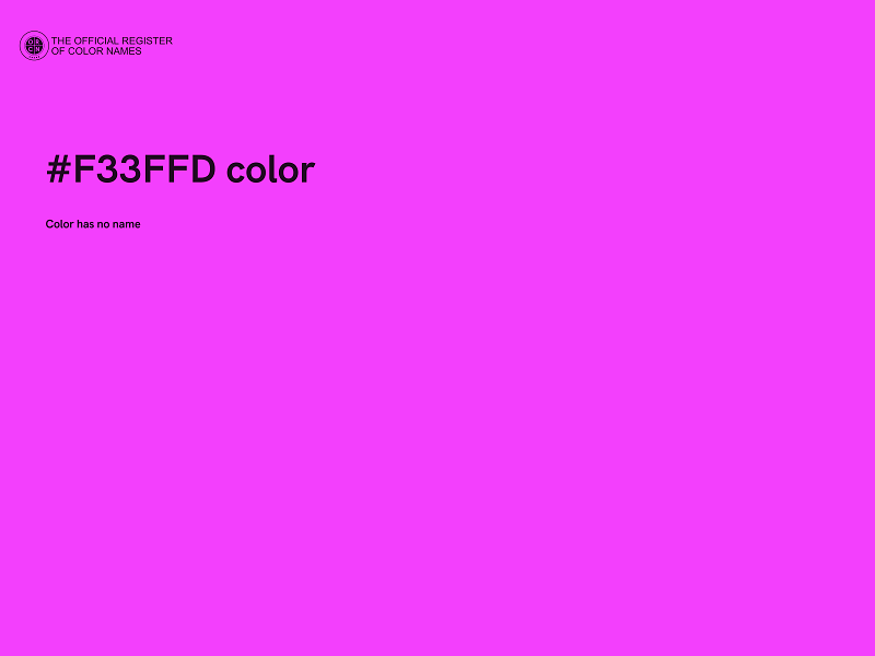 #F33FFD color image