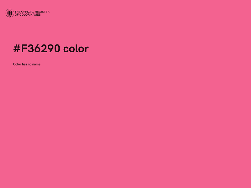 #F36290 color image