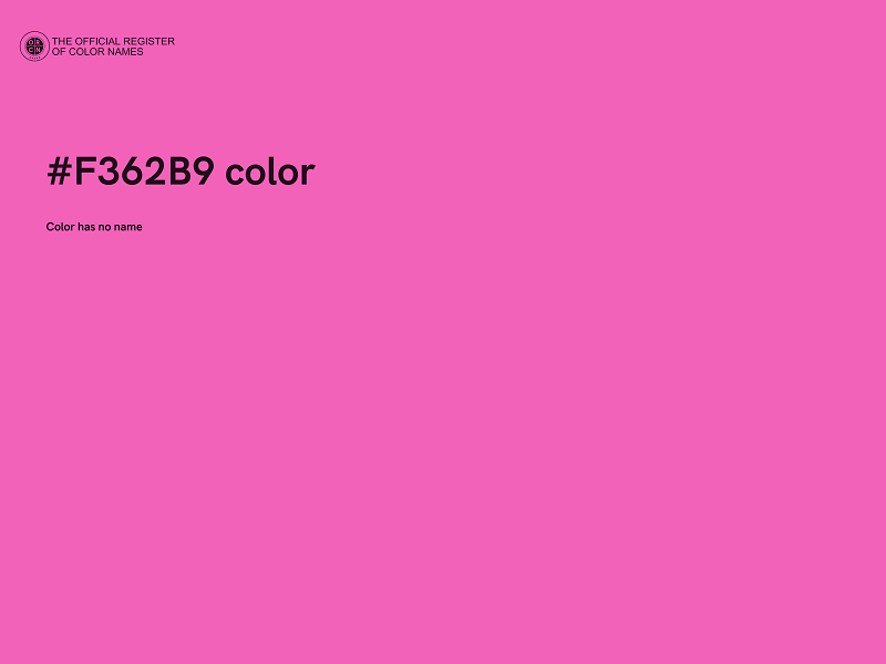 #F362B9 color image