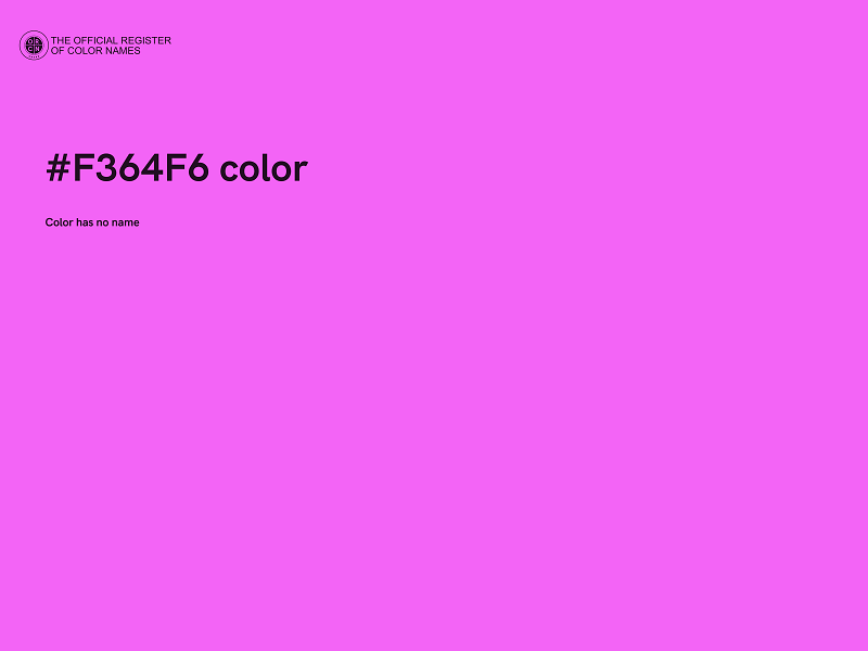 #F364F6 color image