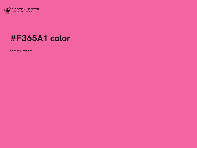 #F365A1 color image